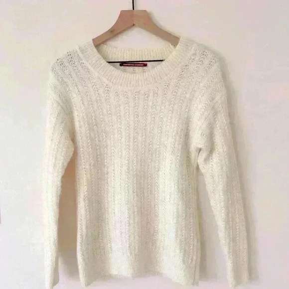 Comptoir des Cotonniers Paris Alpaca White Sweater size S - Picture 1 of 5